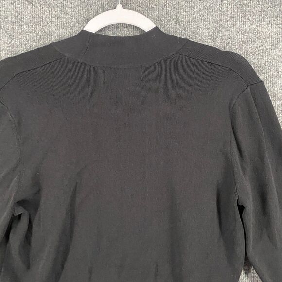 Lemmie Nina Leonard Cardigan Womens M Black Cropped Open Front Evening Formal - Picture 4 of 7